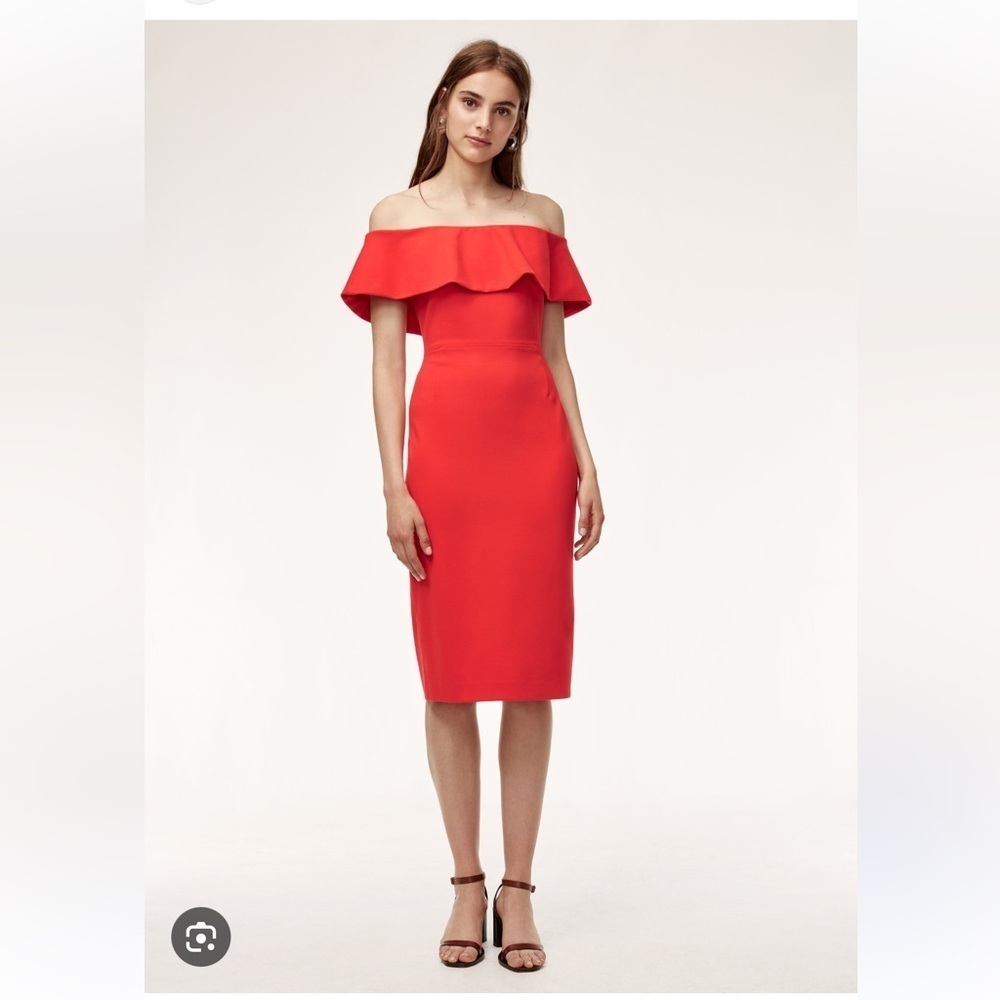 NWT Aritzia Babaton Red Ruslan Dress - Size 00